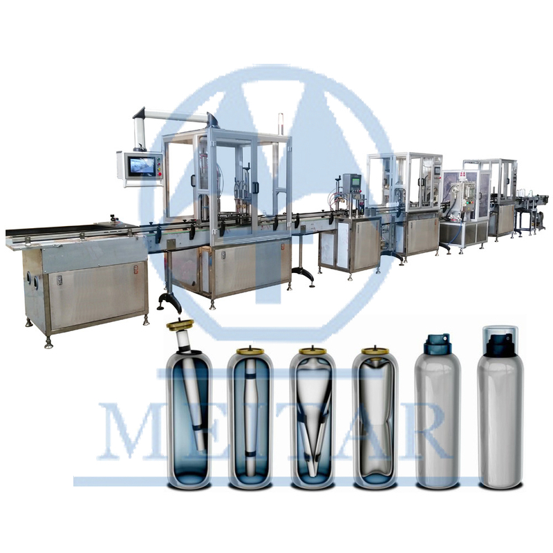  China Factory direct sale Automatic BOV Medicinal wound care spray aerosol filling machine