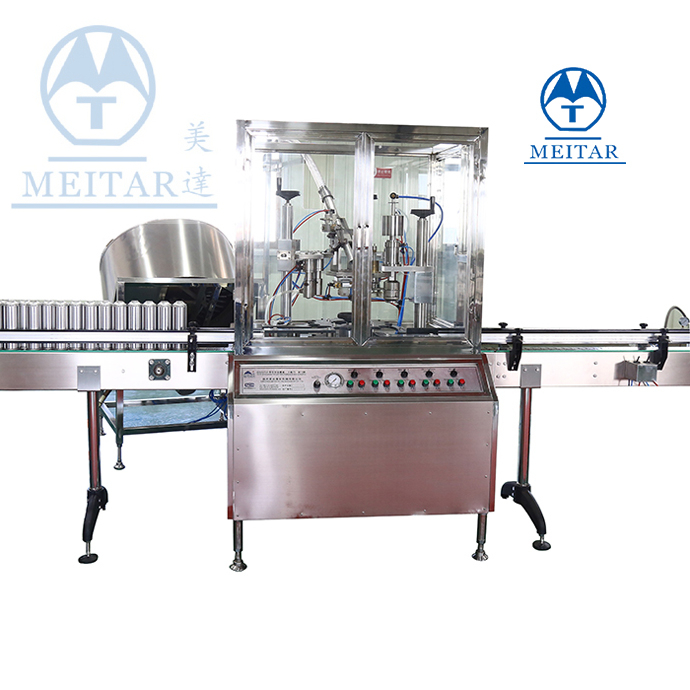 High Quality automatic QGQ 750 lubricant Aerosol spray Filling Machine line 