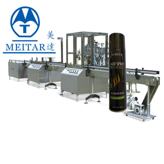 Factory direct sale QGQ 750 hair spray Aerosol Filling Machine Line