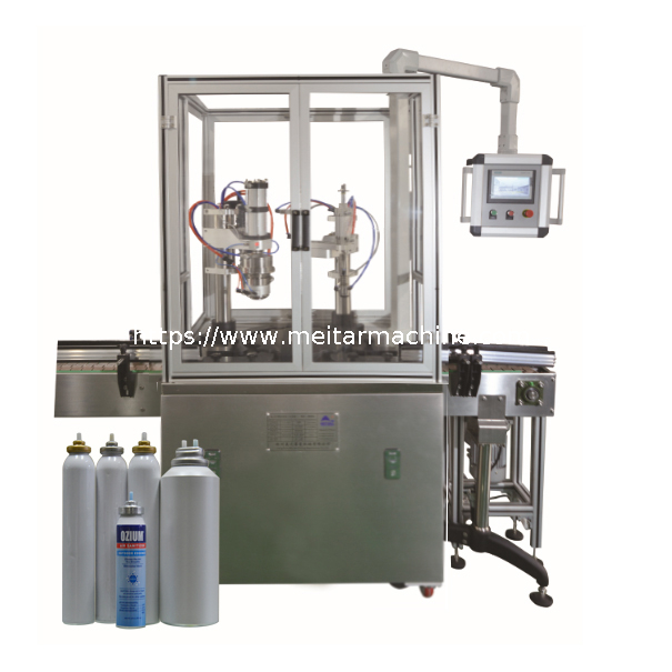 Factory direct sale QW20EY China Automatic 20mm Bag On Valve Aerosol Filling Machine 