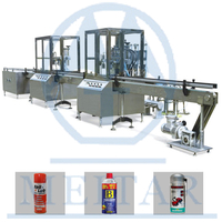 China automatic lubricant Aerosol spray Filling Machine line