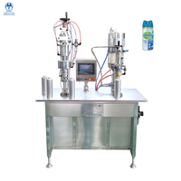  Semi-automatic bag on valve 75% alcohol BOV disinfectant care spray aerosol filling machine