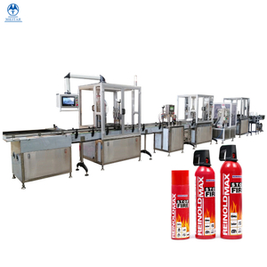 China Automatic Household fire extinguishing agent spray filling machine line