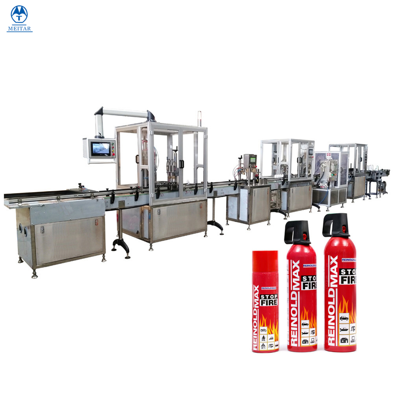 Bag On Valve Full Automatic Household Portable fire extinguishing agent Filling Machine