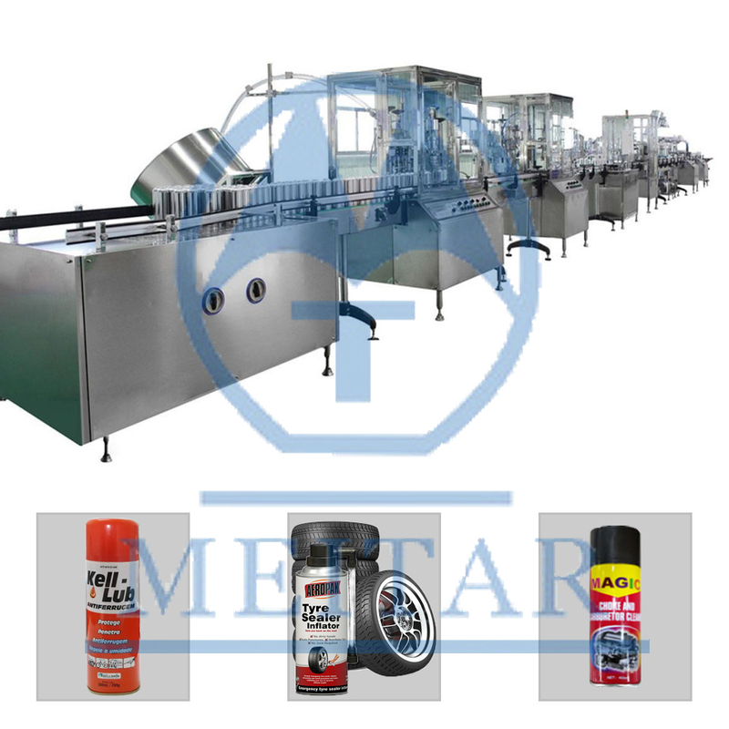 Meitar factory QGQ 750 Full Automatic filling machine for Car Care Spray