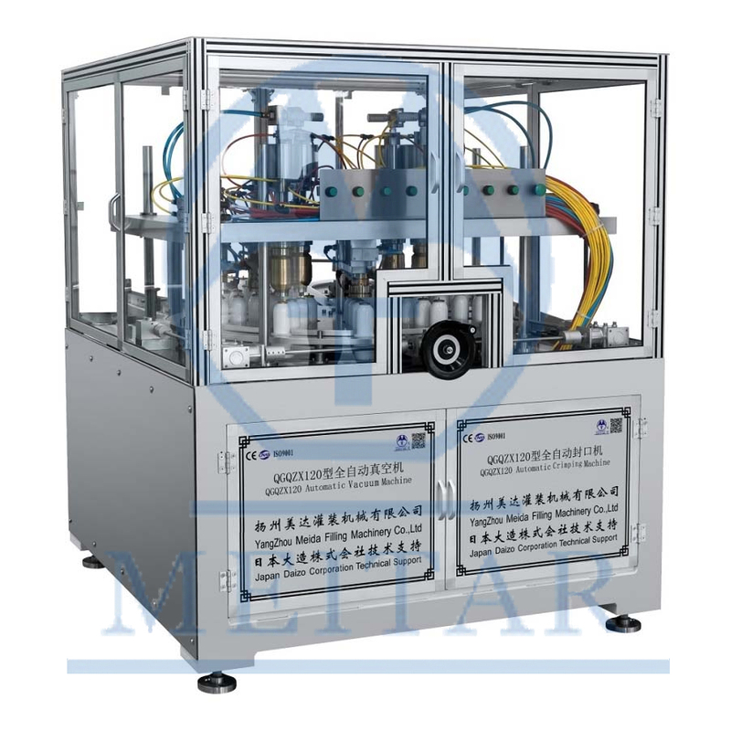 High speed Full Automatic liquid filling sealing& gas aerosol filling filling line