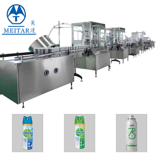  High Purity 75% alcohol aerosol spray filling machine line