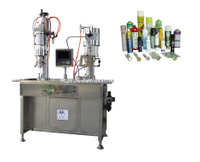 QGBES 500ML Semi-automatic electronic control bag on valve spray filling machine