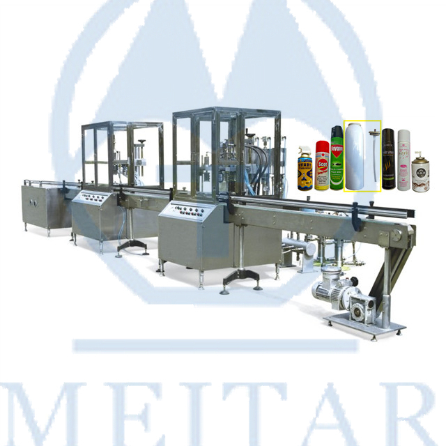 Full Automatic Rust Resistant Spray Aerosol Filling Machine