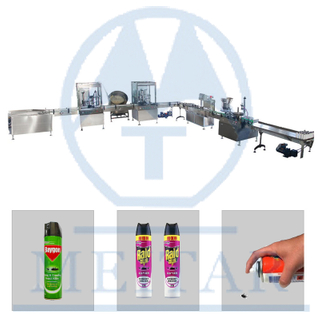 Factory Automatic Insecticide Aerosol spray Filling Machine