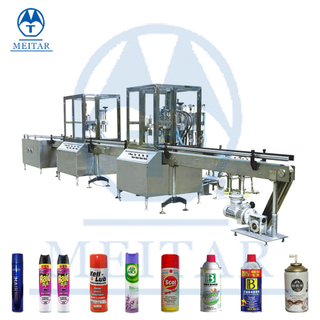 China Manufactory foam cleaning Spray Aerosol Filling Machine line