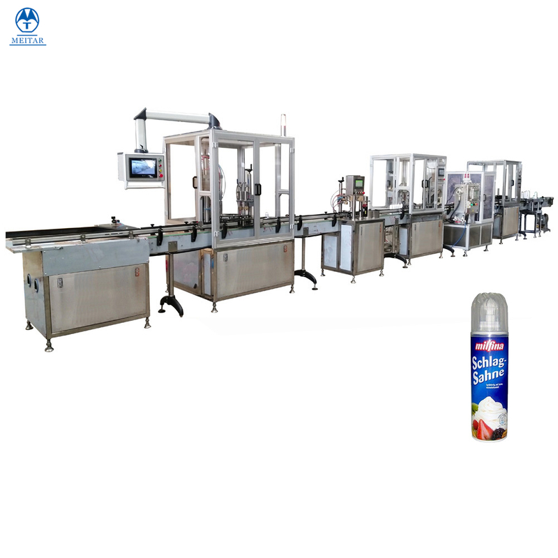 China Automatic Bag On Valve(BOV) Shaving Foam filling machine