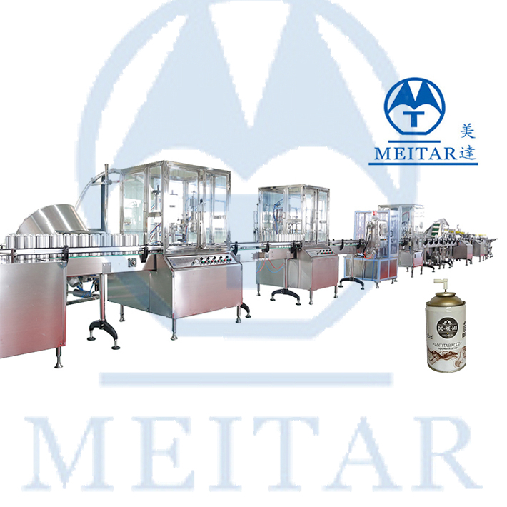 Meitar Factory product QGQ 750 Full automatic butane gas filling machine line 