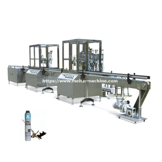 75% alcohol single Agent Price Polyurethane PU Foam Aerosol Filling Machine Line