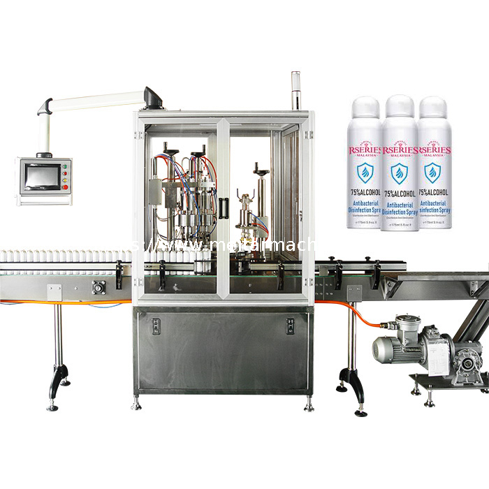 automatic high speed BOV Deodorant Aerosol Filling Machine