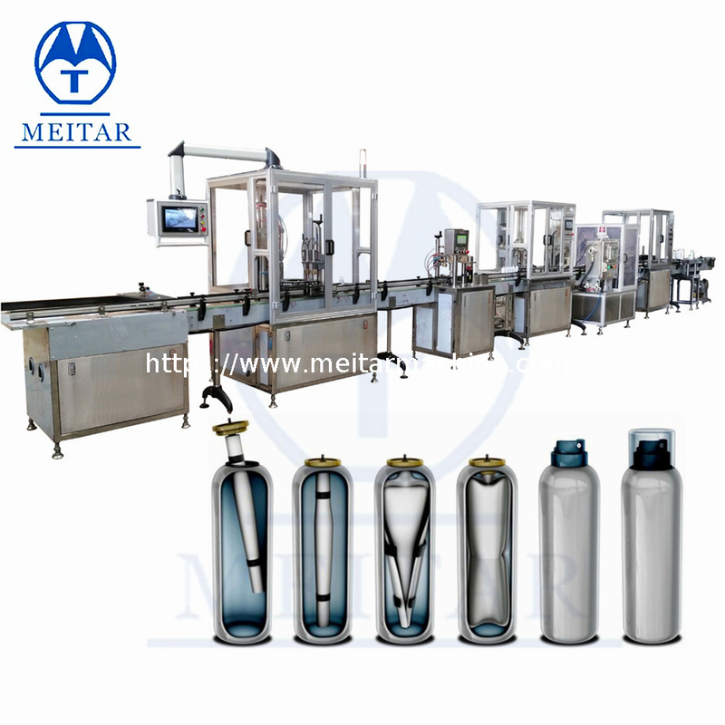 automatic high speed BOV Deodorant Aerosol Filling Machine