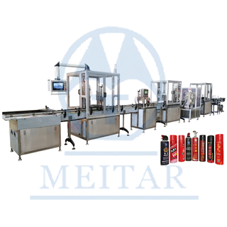 Suppliers Meitar Manufactory Used Automatic Bag on Valve aerosol Filling Machine 