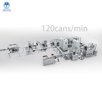  QGQZX120 High speed High Quality aerosol filling machine line