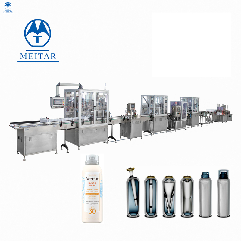  BOV Whitening and moisturizing sunscreen spray aerosol Filling Machine line 