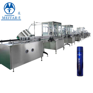 High quality Factory direct sale full automatic QGQ 750 hair spray Aerosol spray Filling Machine 