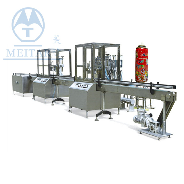 Meitar Manufactory High quality QGQ750 Automatic snow aerosol spray filling machine 