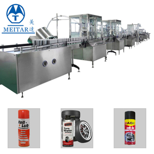  China Full Automatic Aerosol filling machine for Car Care Spray 