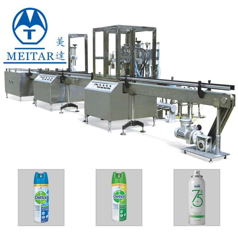 Factory direct sale High purity 75% alcohol Aerosol spray aerosol Filling Machine 