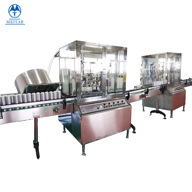 Factory direct sale Household automatic leather spray aerosol filling machine 