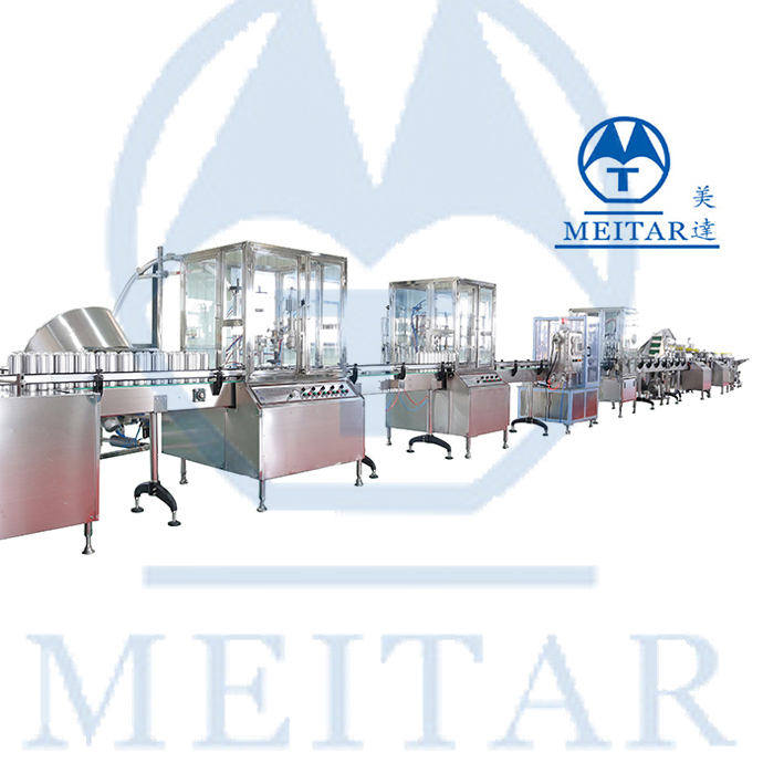 High Quality QGQ 750 Meida Factory Full automatic wound spray aerosol filling machine Line 