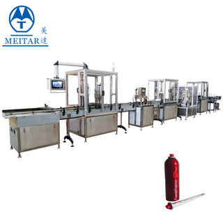 Full Automatic Household fire extinguishing agent spray filling machine line 