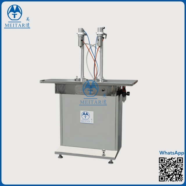 Semi-automatic Aerosol Can Filling Machine With Product Filling Aerosol Valve Crimping And Propellant Filling Unit