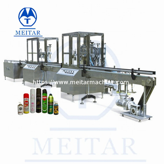 Full automatic Hair spray high Accurancy Aerosol spray Filling Machine Line