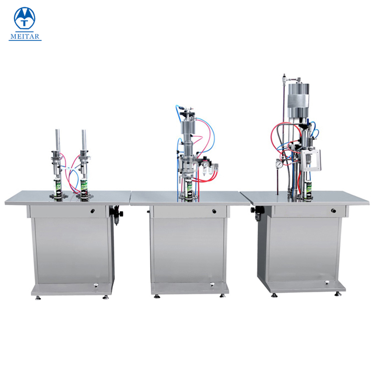 QGB 500 Semi-automatic perfume spray aerosol filling machine