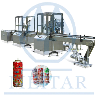  QGQ750 Automatic snow aerosol spray filling machine line 