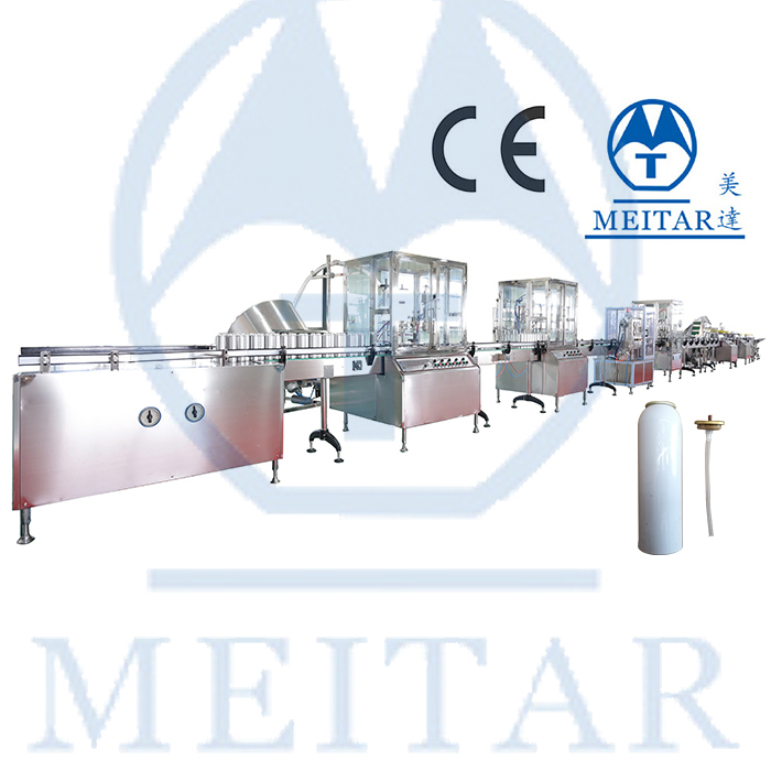 Meida QGQ 750 Air Freshener Aluminium can high speed high Accurancy Aerosol Filling Machine