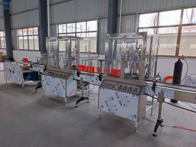 China Factory direct sale QGQ 750 automatic Portable household extinguishing agent filling machine line 