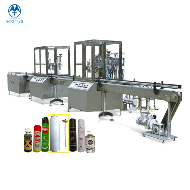 QGQ750 Full Automatic aerosol spray aerosol Filling machine line for Air freshener