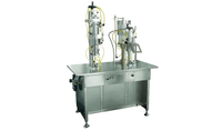 Factory direct sale QGBES 300ML Semi-automatic bag on valve aerosol spray filling machine