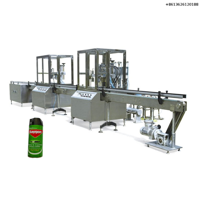 Automatic industrial lubricant Spray Filling Machine Production Line
