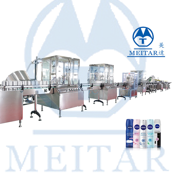 Air freshener Full Automatic aerosol spray Filling machine Production line 