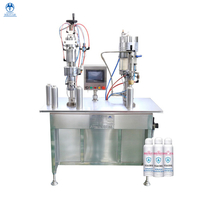 High quality Factory direct sale Semi-automatic bag on valve (BOV) 75% alcohol disinfectant spray aerosol filling machine