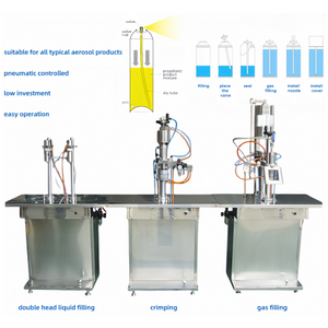 Semi-automatic Deodorant spray aerosol filling machine