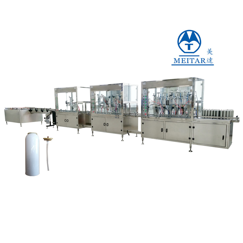 Automatic industrial lubricating oil spray filling machine line