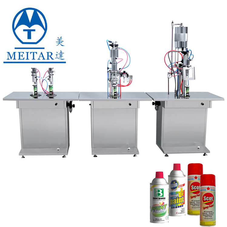 QGB 500 Spray Paint Semi-automatic aerosol filling machine