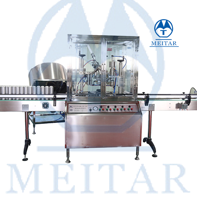  MEITAR Automatic QGQ 750 hair spray Aerosol Filling Machine Line