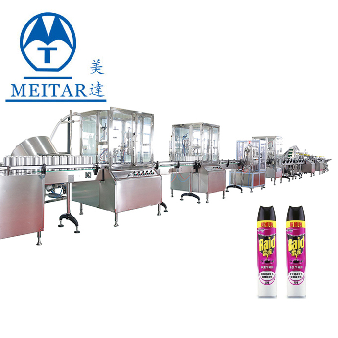 Hot- Selling Disinfectant Spray Aerosol Filling Machine 