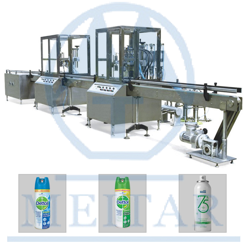 disinfectant spray filling machine