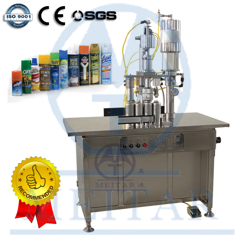 QGBS -500 3 in 1 Semi - automatic Aerosol Filling machine 