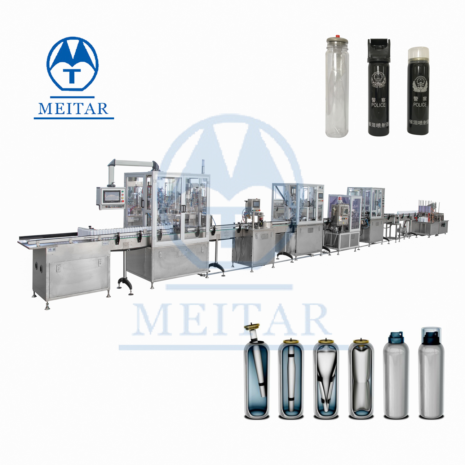 aerosol filling machine