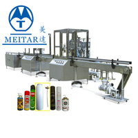 QGQ 750 Chinese Popular Compact Automatic Aerosol Filling Line for Personal Caring Products